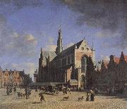 BERCKHEYDE, Gerrit Adriaensz., The Market Place and the Grote Kerk at Haarlem